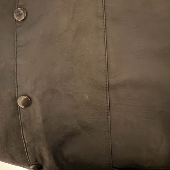 USA Bikers Dream Apparel Black Leather Harley Davidson Patch Biker Vest Size 46 - Picture 10 of 10